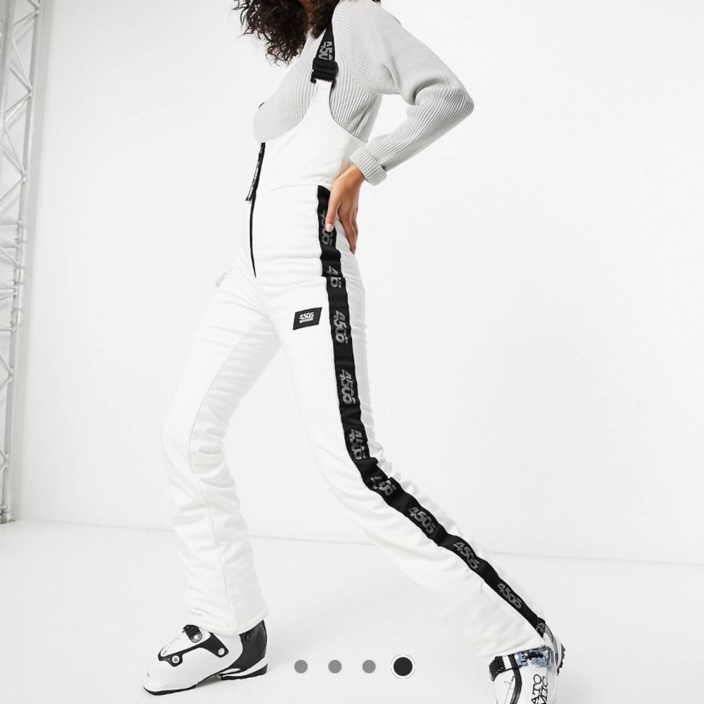 NWT ASOS 4505 Tall ski high waisted ski pants with mono logo detail SIZE 12